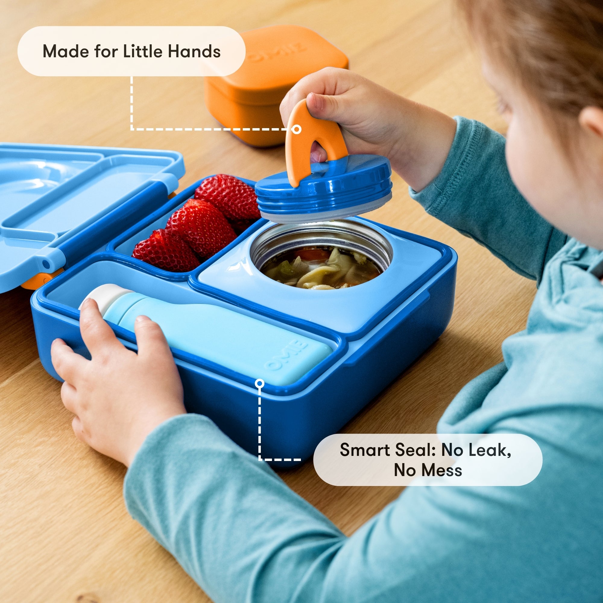 Boîte Bento Japonaise OSK Motif Lapin Et Lune Rouge – Avec Baguettes Et Sac, Micro-ondes & Lave-vaisselle OK