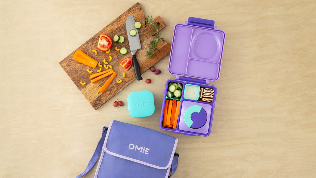 OmieBox Bento Box for Kids - Insulated Bento Lunch Box with Leak Proof  Thermos Food Jar - Meadow