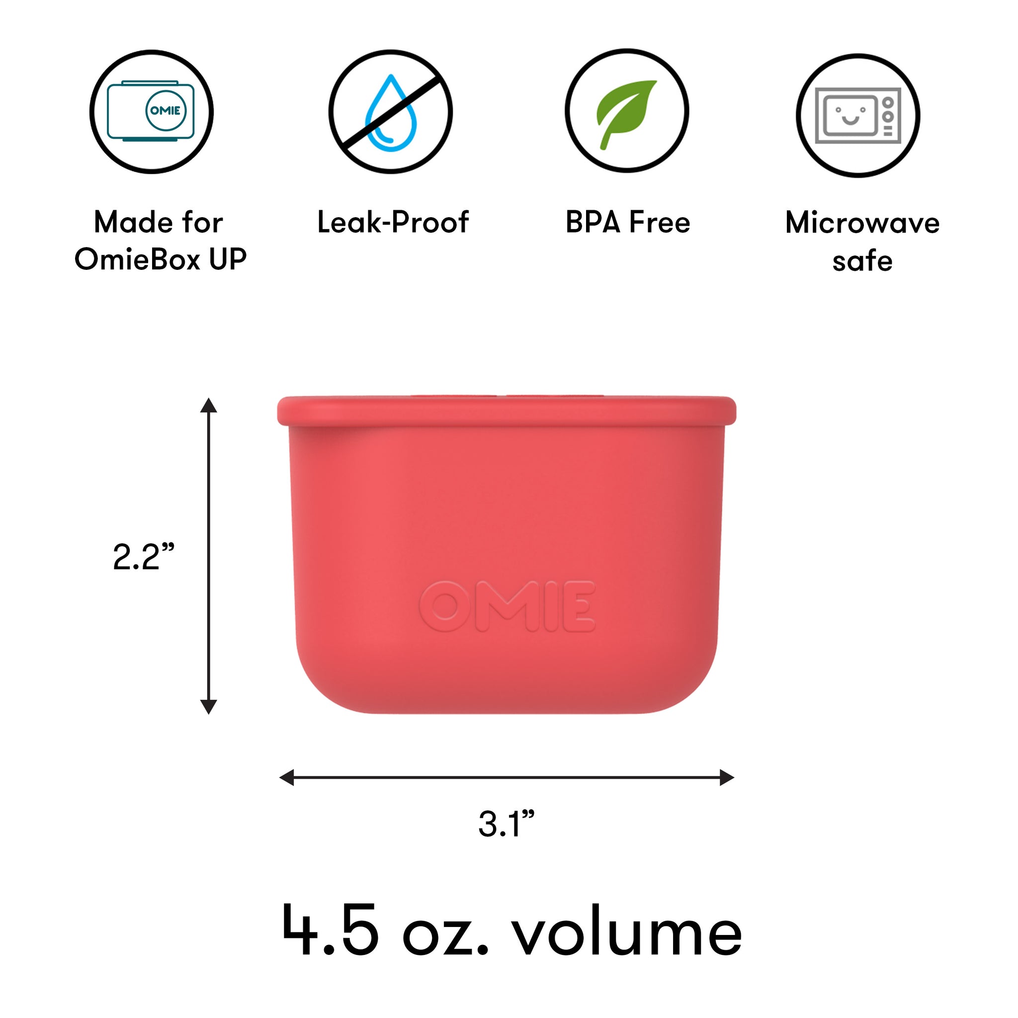 OmieDip | Dip & Sauce Container | Fits inside OmieBox® | Omie