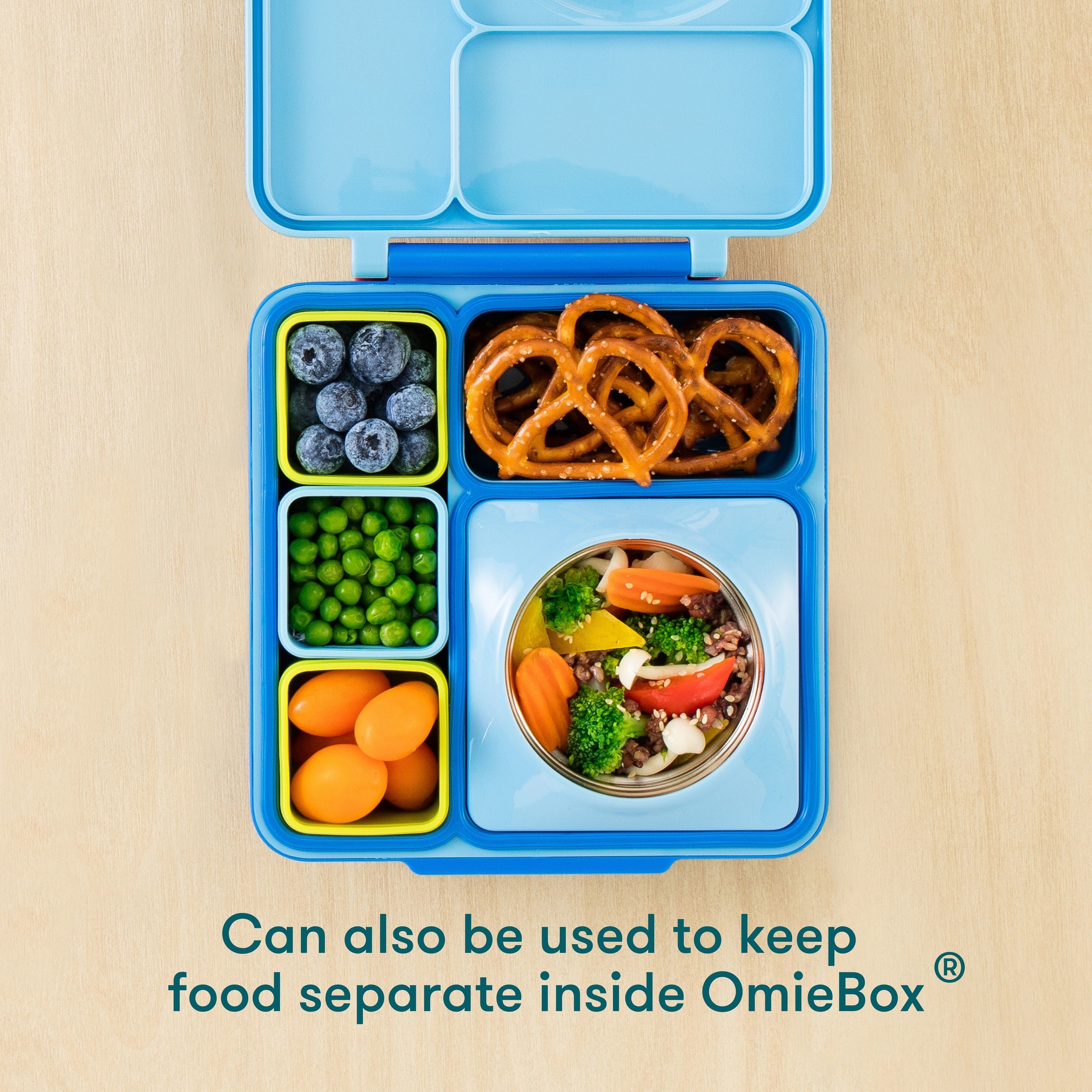 OMIEBOX OMIESNACK SILICONE SNACK BOX - ORANGE