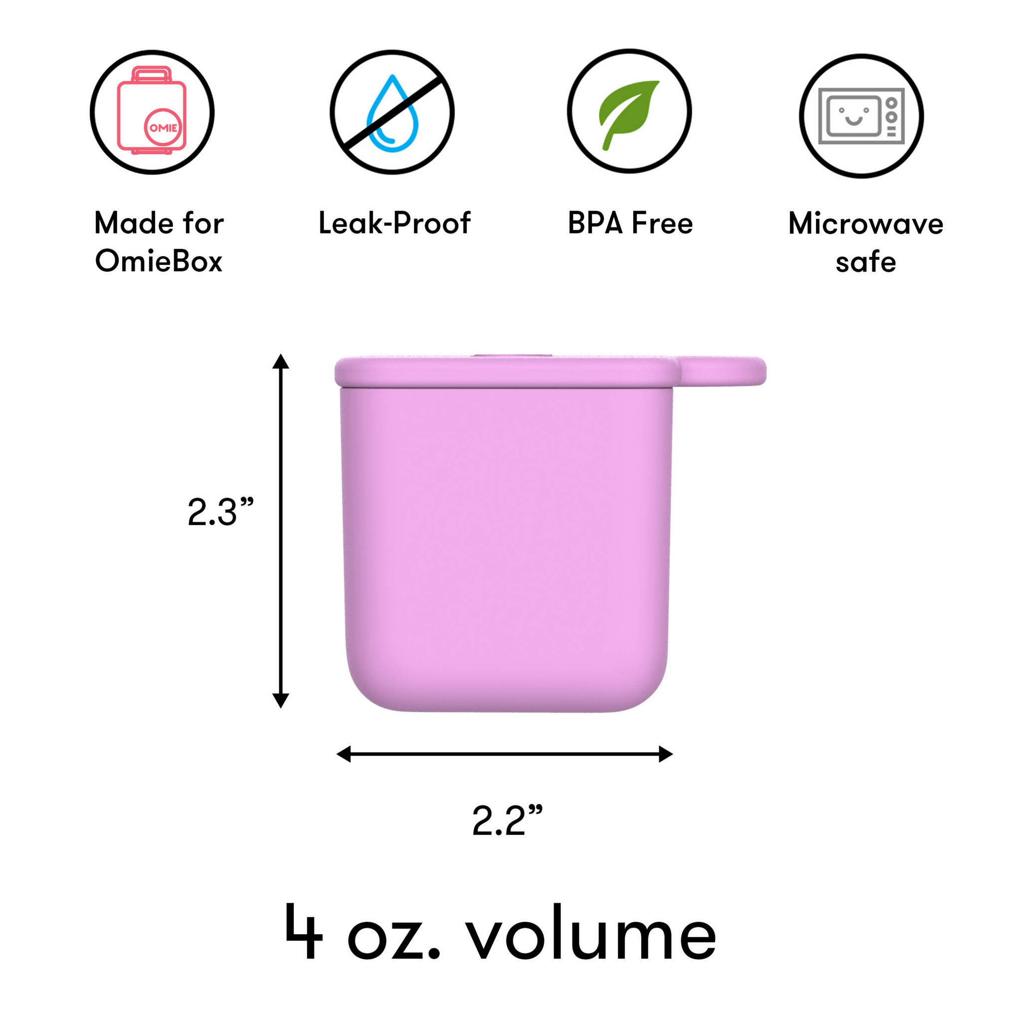 OmieDip | Dip & Sauce Container | Fits inside OmieBox® | Omie