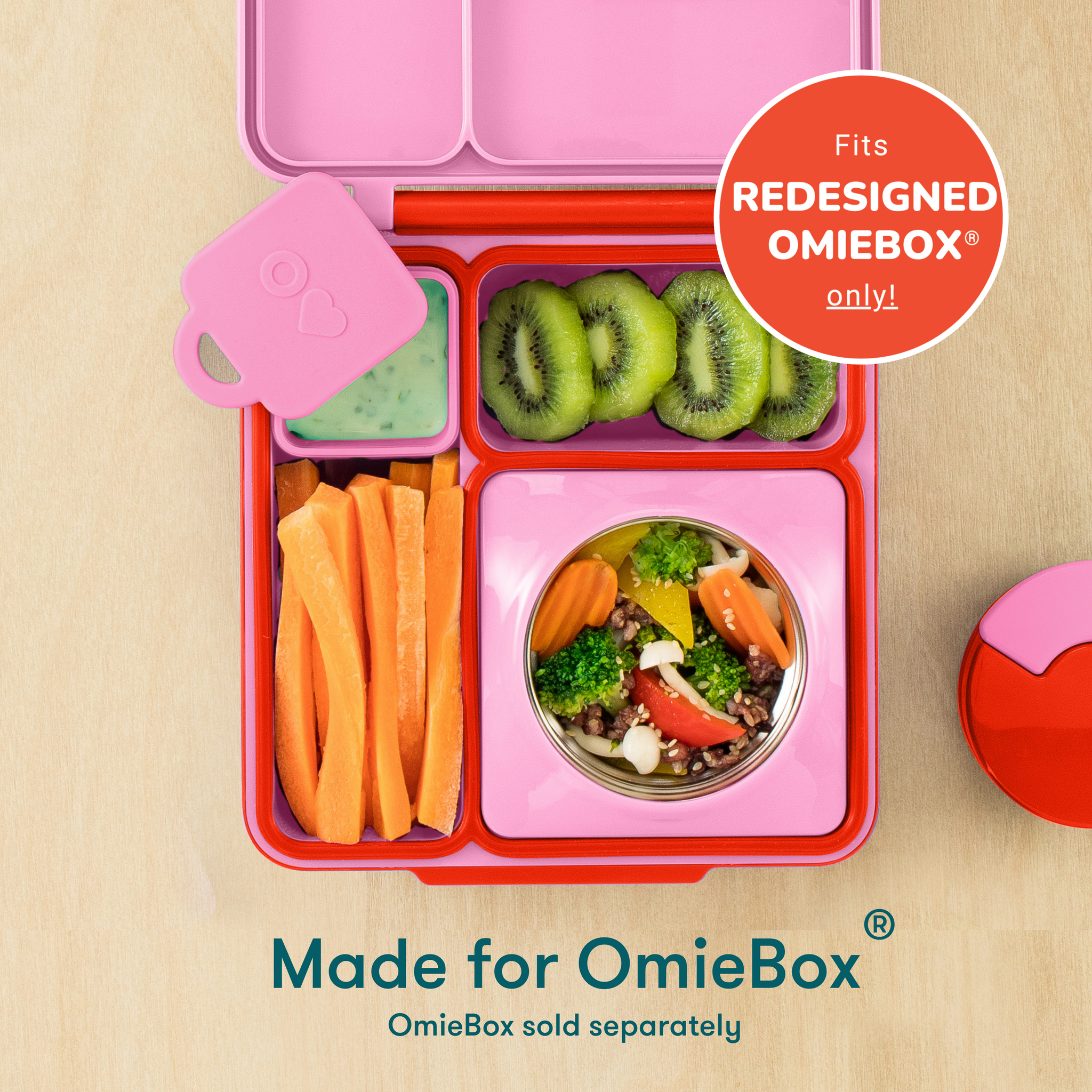 OmieDip | Dip & Sauce Container | Fits inside OmieBox® | Omie