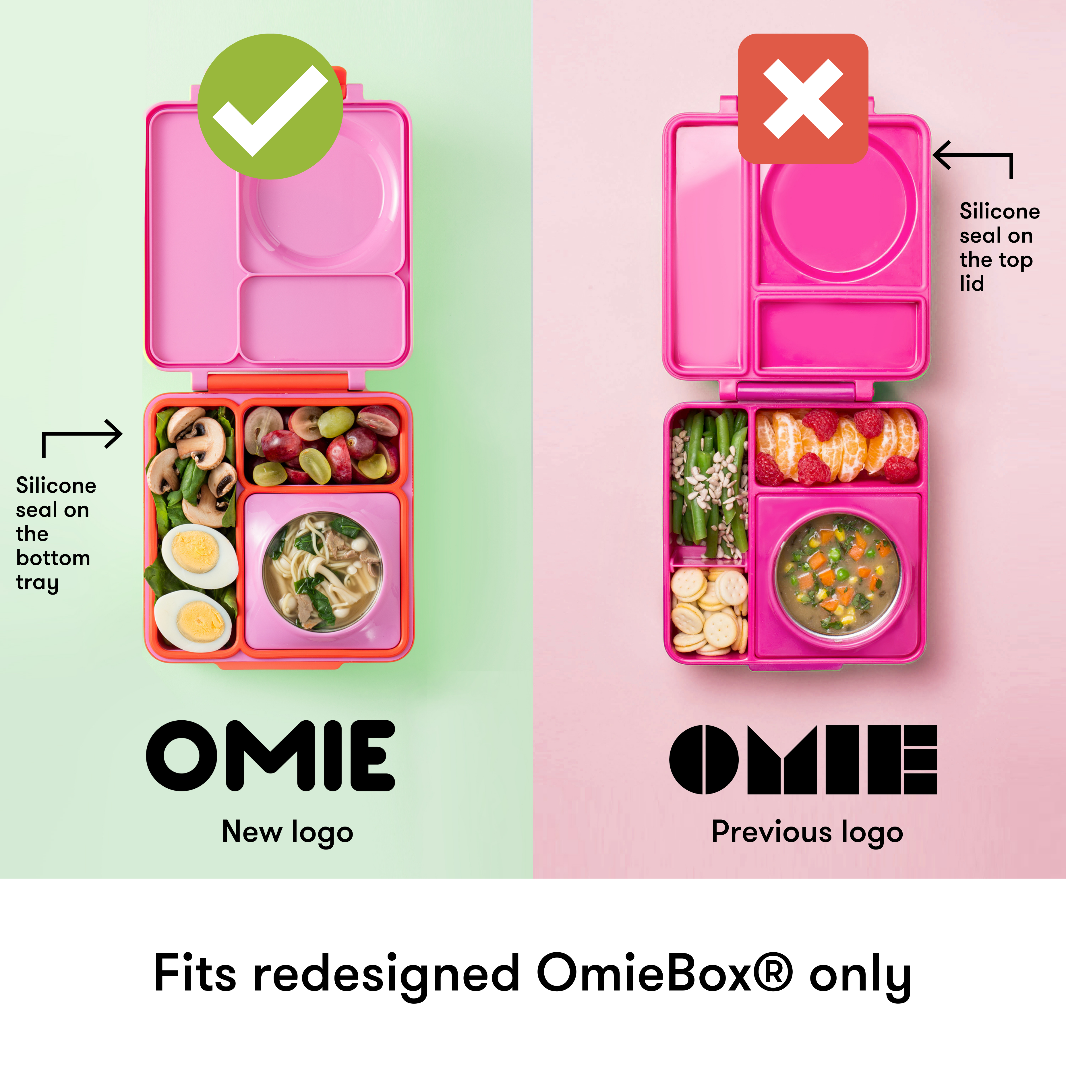 Omie Dip for OmieBox (2 pack) Leakproof Dip Containers with lids - food  safe silicone - 4 ounces (Blue/Lime) 